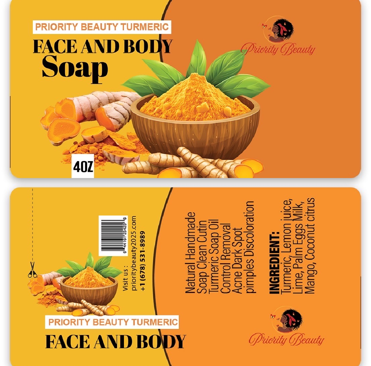 STRONG TURMERIC MILK SOAP/ SAVON