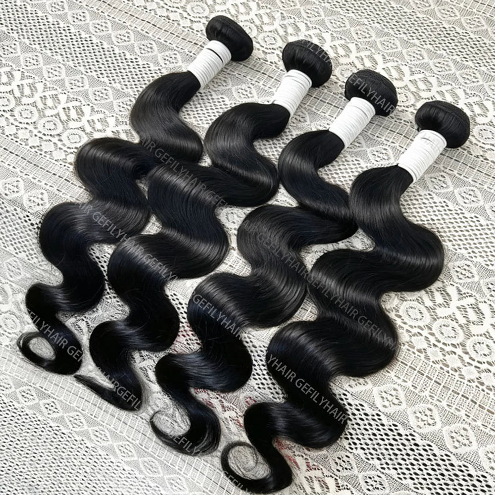 Brazilian Bundles Natural Black Straight &   Body Wave Hair – 100% Virgin Brazilian Hair