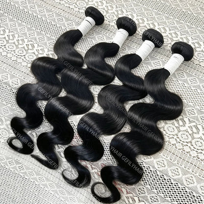 Brazilian Bundles Natural Black Straight &   Body Wave Hair – 100% Virgin Brazilian Hair