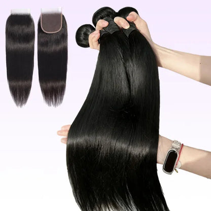 Brazilian Bundles Natural Black Straight &   Body Wave Hair – 100% Virgin Brazilian Hair