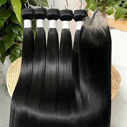 Brazilian Bundles Natural Black Straight &   Body Wave Hair – 100% Virgin Brazilian Hair