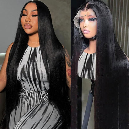 13x6 & Full Lace Natural Black Lace Front Wig Curly Wave Deep Wave– Bold Color, Super Invisible Lace, 100% Human Hair, Vibrant Red Shade