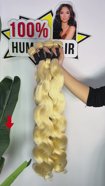4/27 Highlight Brown Body Wave Bundles Hair Set